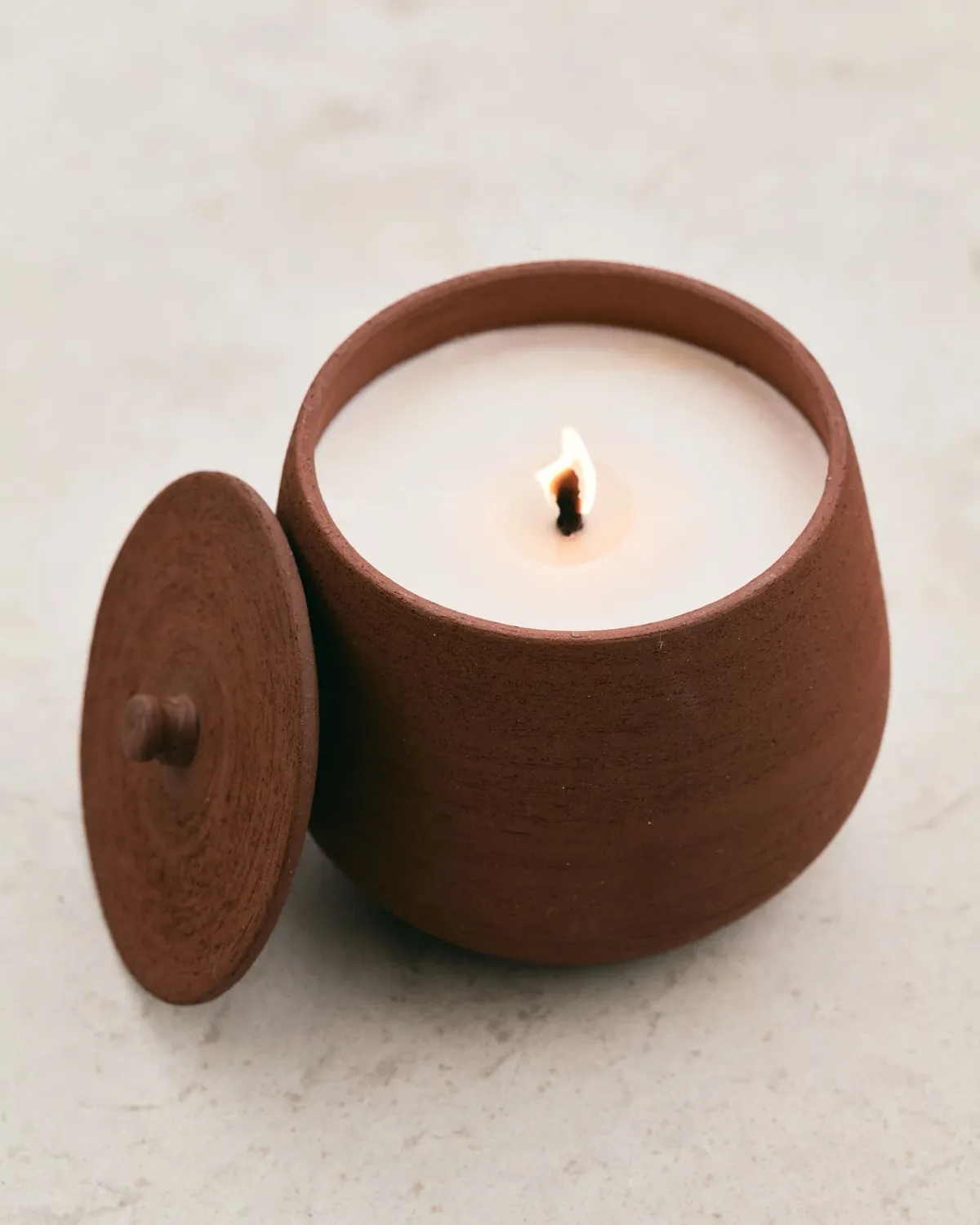Geurkaars, binnen, Fumaci Sole, Terracotta, S