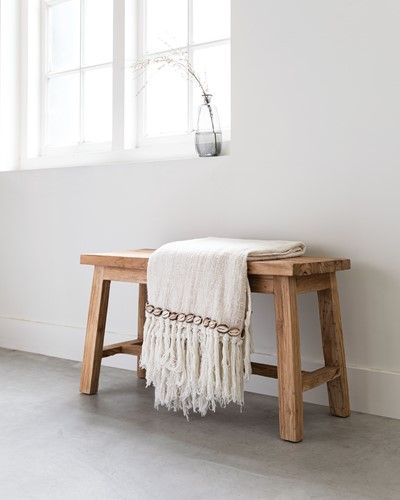 Plaid met schelpjes