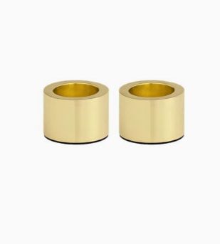 Uyuni ledkaars, pillar candleholder, goud, SET VAN 2