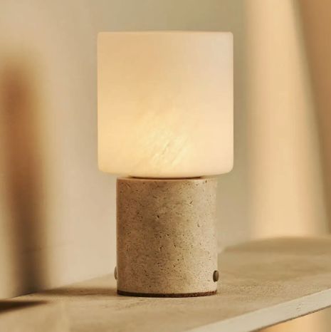 Oplaadbare lamp, Travertino