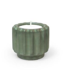 Dentelles artisanale T-light houder Olive , Small, dia 6cm, hoogte 5,3cm