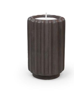 Dentelles artisanale T-light houder, Earth, dia 6cm, hoogte 9,5cm