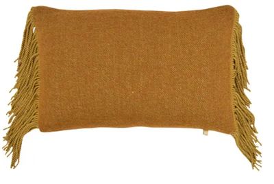 Kussen Sonora Spice, met franjes 60x40cm