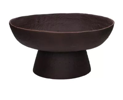 Schaal op voet, nizza  d35x18 donker