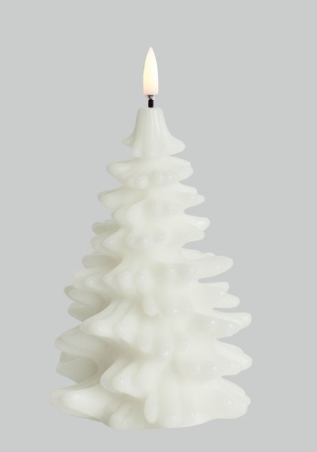 Uyuni Ledkaars Christmas Tree, Ivory, 10x15cm