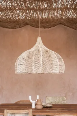 Rotan Hanglamp Bunga ( zonder snoer/lamp en fitting) TOONZAALMODEL