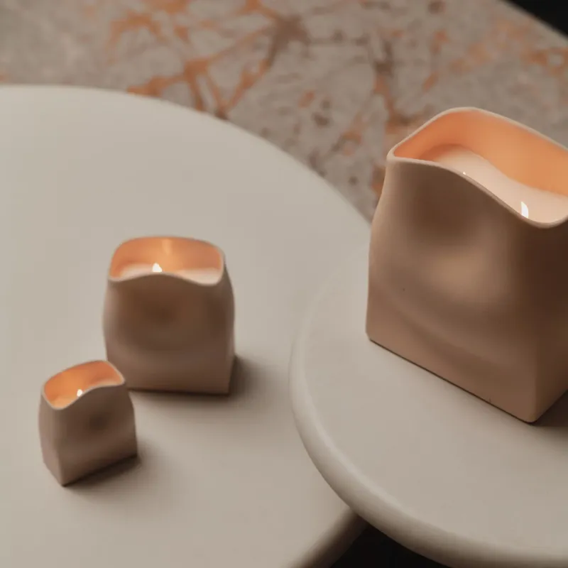 Fumaci Donna kaars, beige, M