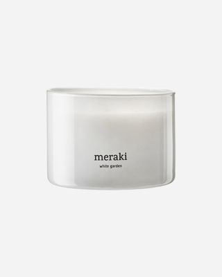 Geurkaars Meraki White garden