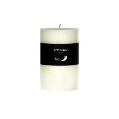 CANDLE - kaars - paraffine wax - DIA 7 x H 10 cm - ivoor