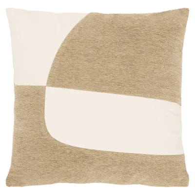 Kussen Maisa A, Beige met creme, 50x50cm