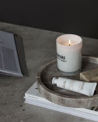 Meraki Dienblad Marmer beige d: 25 cm