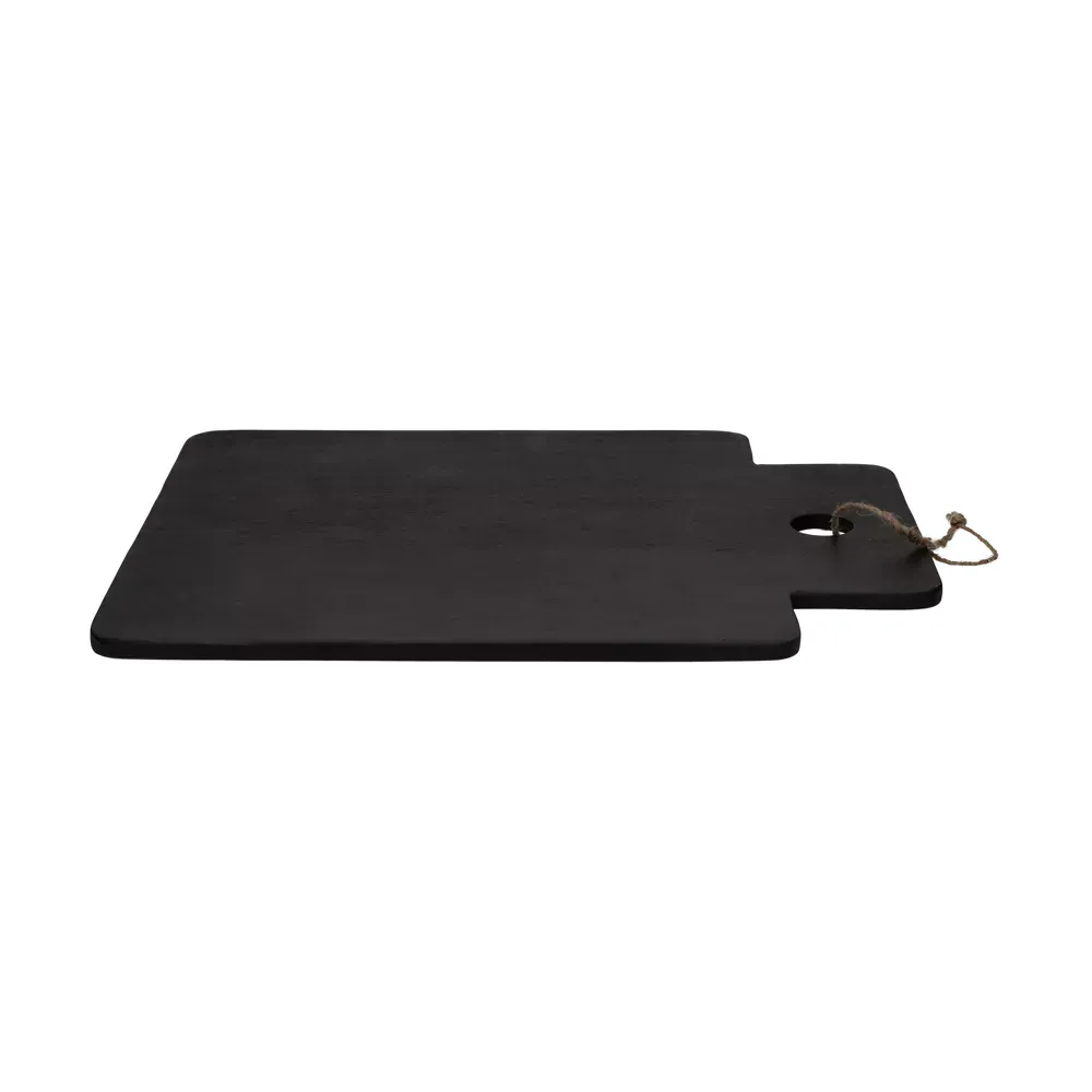 OUTLET_ Serveerplank, Mangohout, Zwart, medium