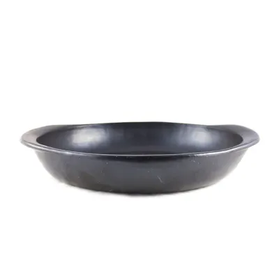 Black Pottery Ovenschaal, ovaal, plat L30cm B21cm H4cm