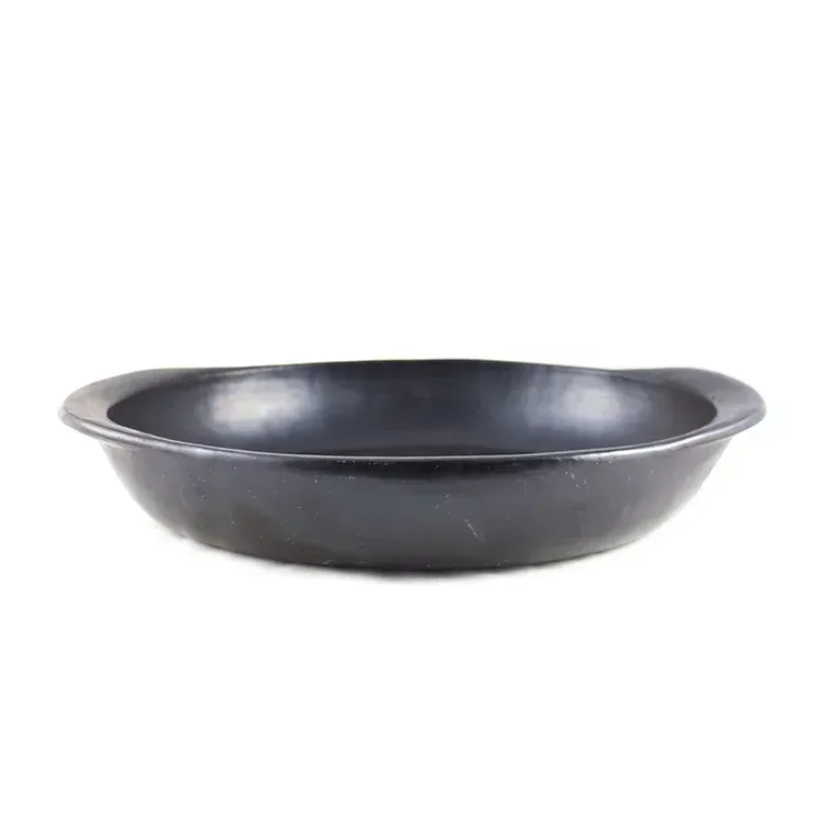 Black Pottery Ovenschaal, ovaal, plat L47cm B33,5cm H7cm