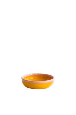 Bowl Joana,Val Pottery, Geel- Roze