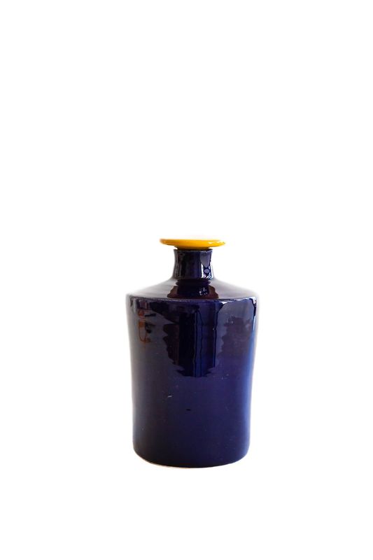 Fles Carlota, Val Pottery, Blauw