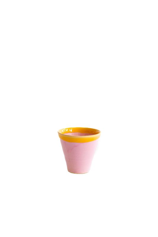 OUTLET_Mug Thiago - Val Pottery, Roze - Geel