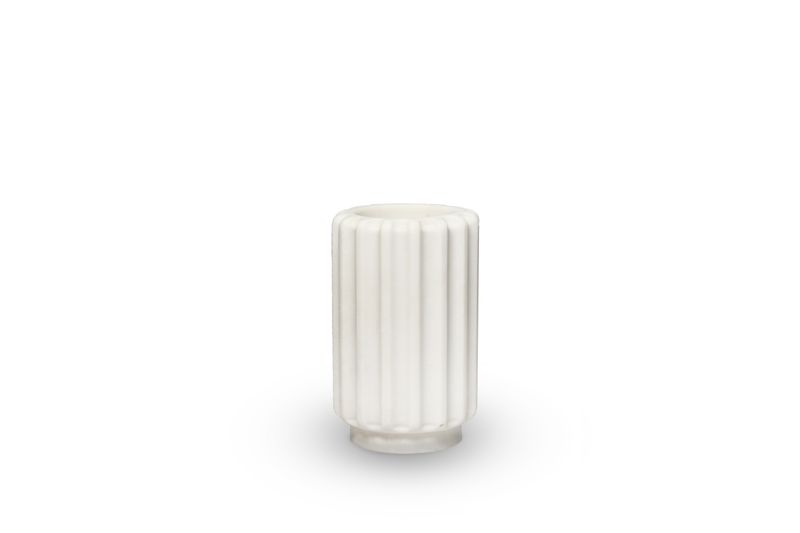 Dentelles artisanale T-light houder silk, ,tall, dia 6cm, hoogte 9,5cm