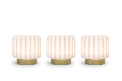 Dentelles Mini, set van 3, herlaadbaar, gouden basis