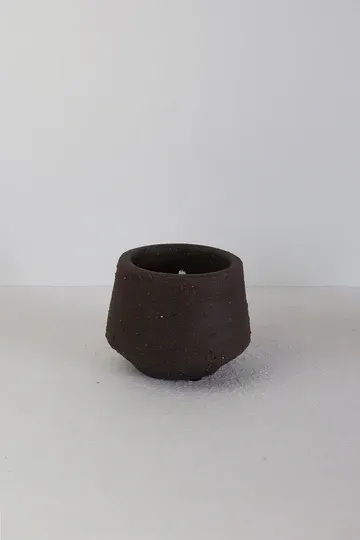 OUTLET_  The Barro Series Outdoor Candle (Charcoal Brown, Small)