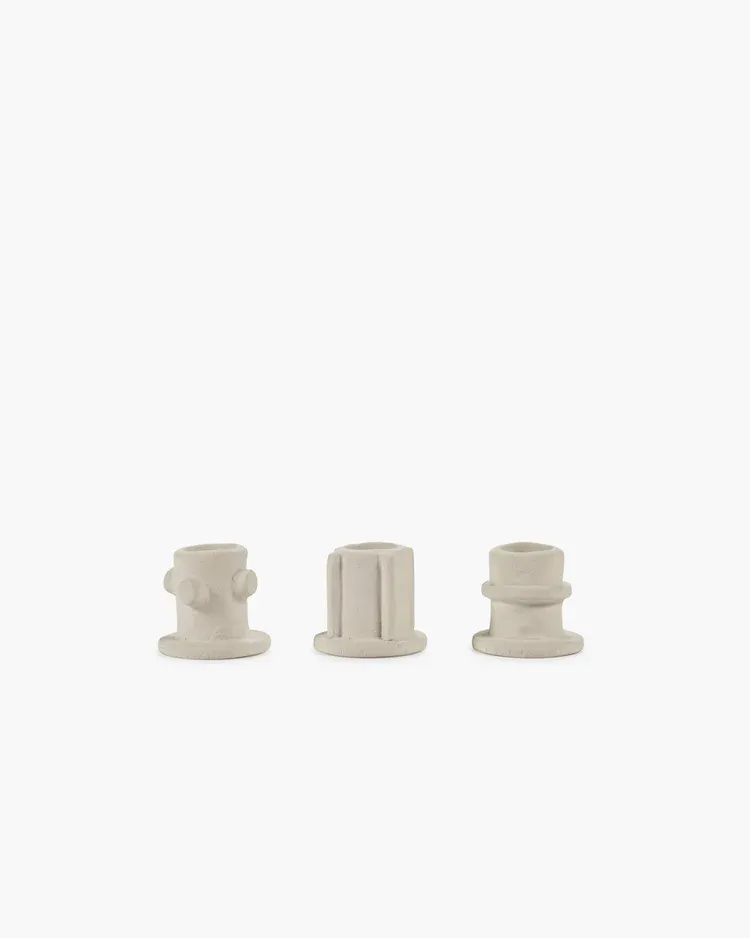 Serax Molly kandelaars, set van 3, hoogte 10cm