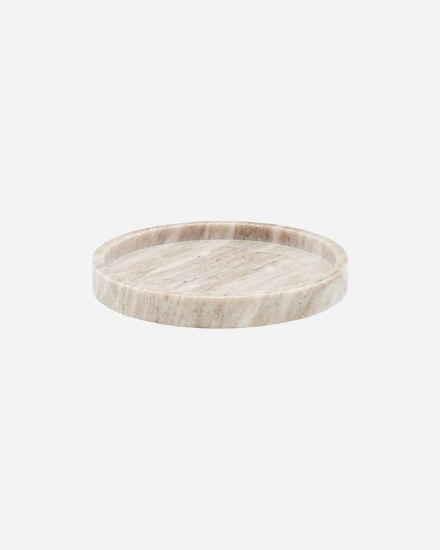 Meraki Dienblad Marmer beige d: 25 cm