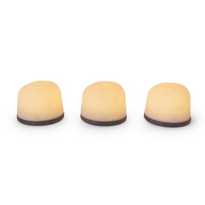 Fondant Sfeerlamp mini, set van 3, thermo es, oplaadbaar