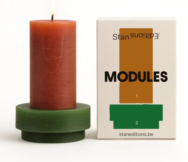 OUTLET_Editions - stapelkaars stack module 1+2 brown