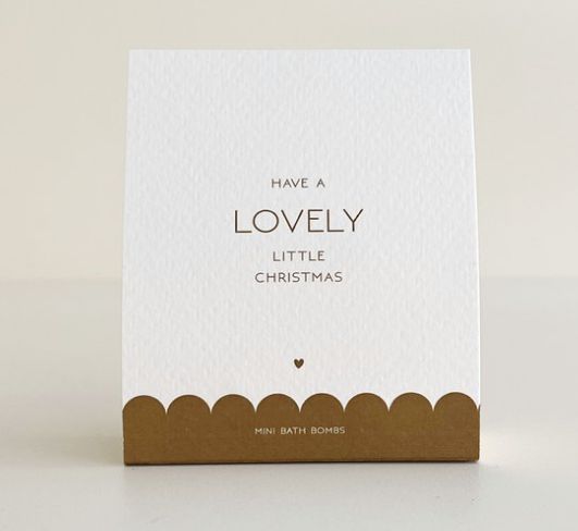 Summer Sale! Bath bombs mini "have a lovely little Christmas"
