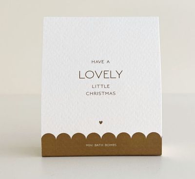 Summer Sale! Bath bombs mini "have a lovely little Christmas"