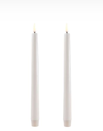 Uyuni ledkaars, taper 2.3cm x cm32 vanille/ PER STUK