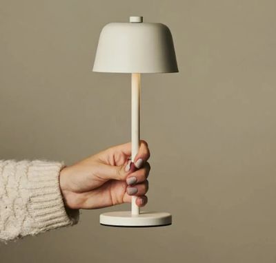 Oplaadbare lamp Anton, kleur Vanille