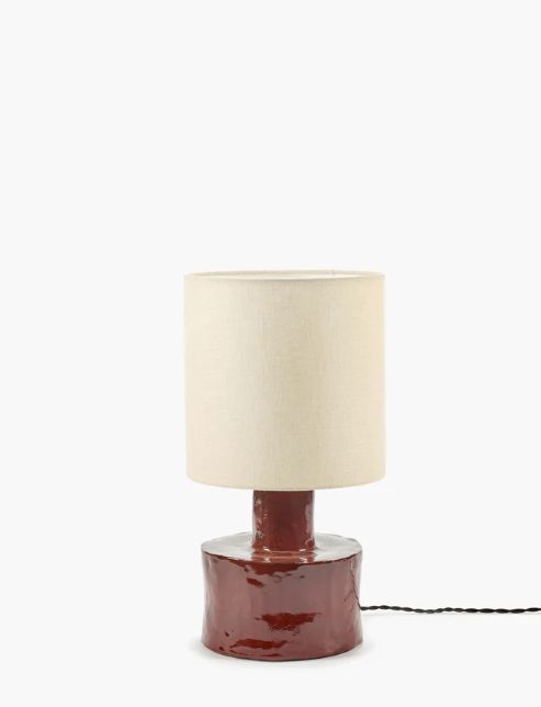 Lamp venetian red - beige Catherine