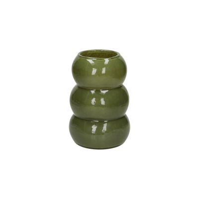 Orb  vaas / windlicht groen