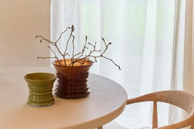 Orb  vaas / windlicht bruin