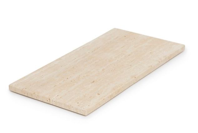 Travertin dienblad rechthoek L 20x40cm
