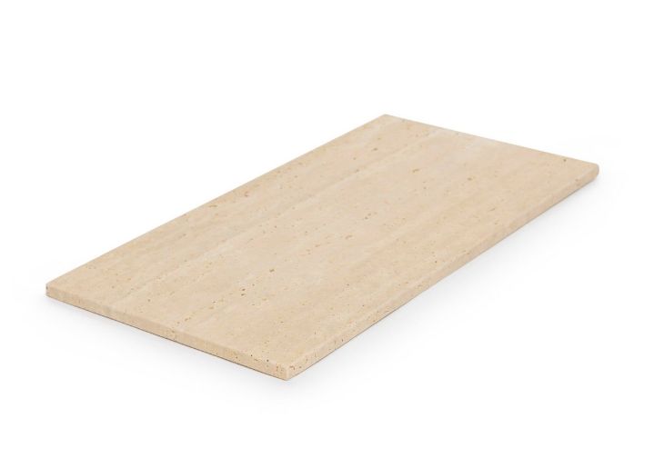 Travertin dienblad rechthoek M 15x30cm