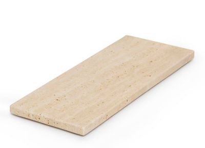 Travertin dienblad rechthoek S 10x25cm