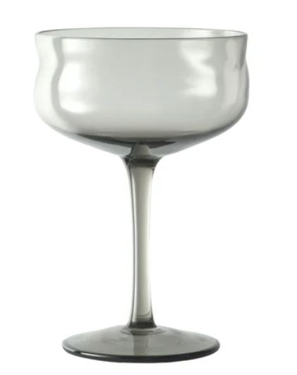 Paveau Swirl, Champagne coupe, Mist, SET VAN 2