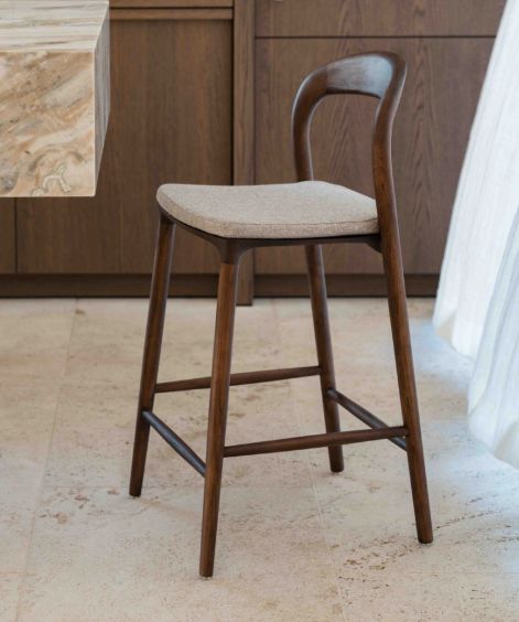 Noora, barstoel essenhout