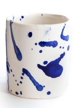 OUTLET_Mokka Mug- Val Pottery splash blue
