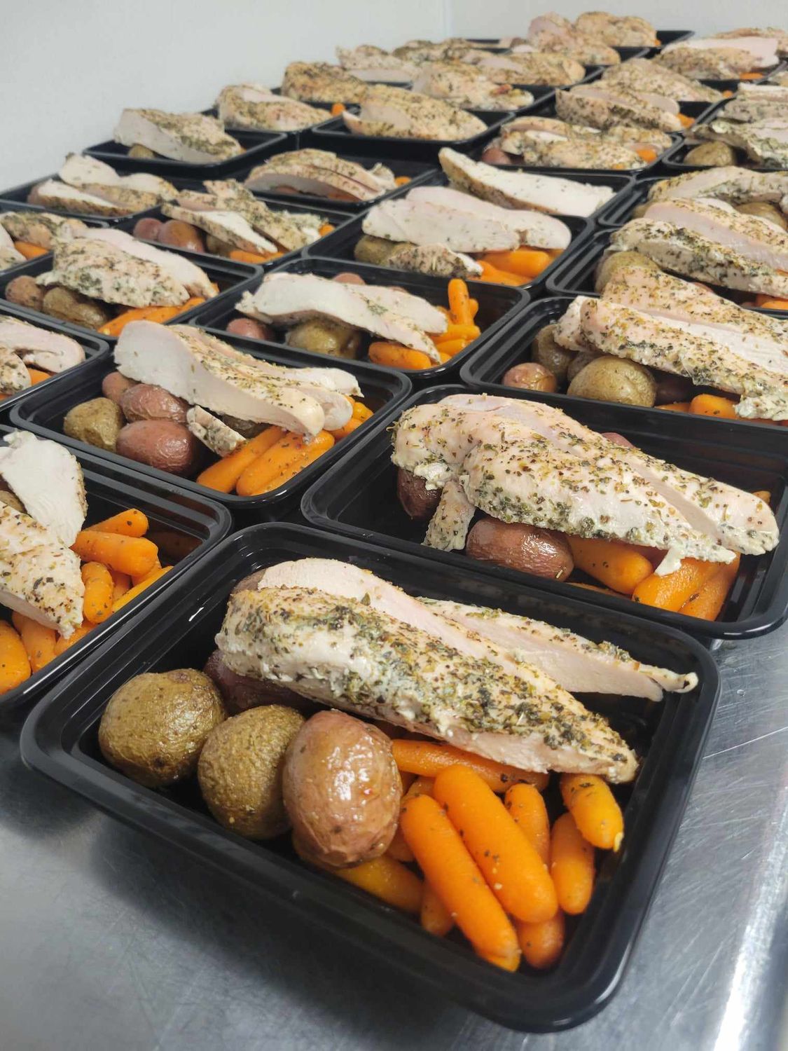 Chicken Tenders w/ Roasted Potatoes &amp; Carrots