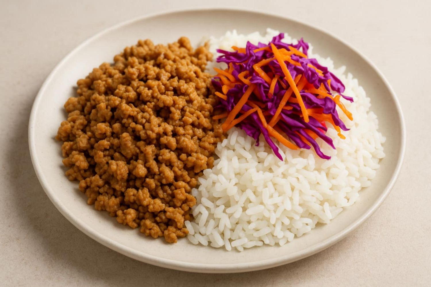 Turkey &amp; Rice w/ Pickled Cabbage &amp; Carrots