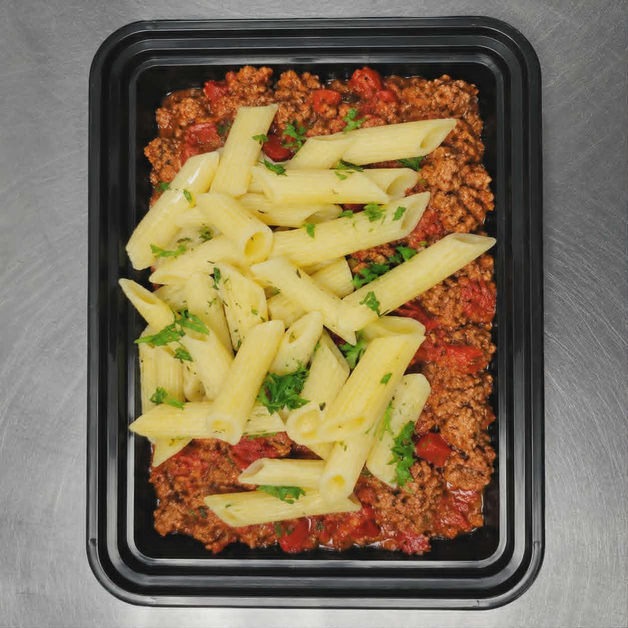 Beef Arrabiata w/ Gluten Free Pasta