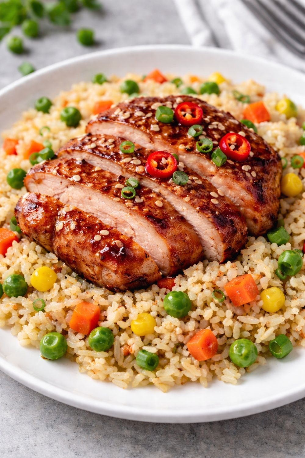 Thai Chili Chicken w/ Vegetable Fried Rice