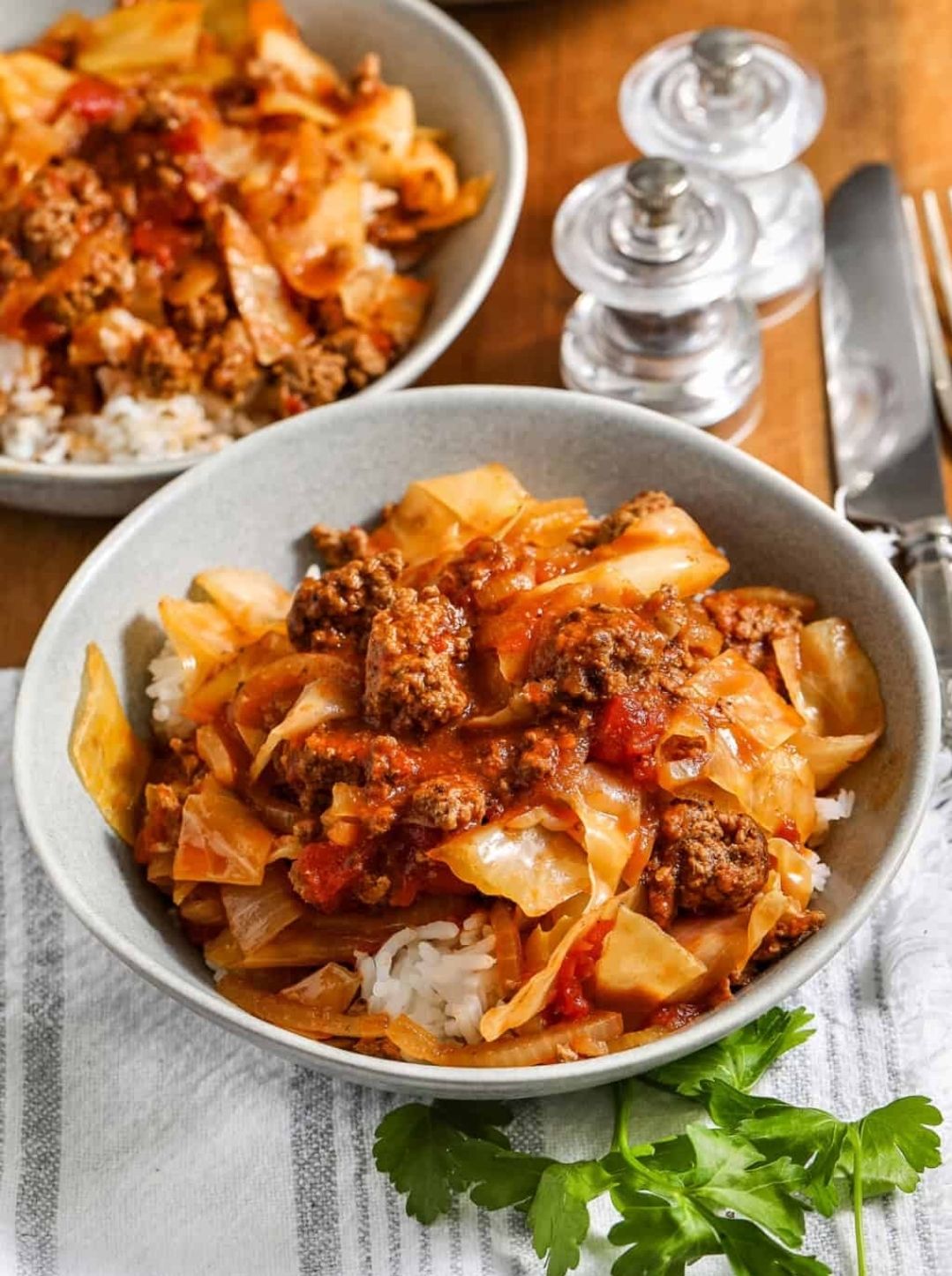 Beef &amp; Cabbage w/ Rice