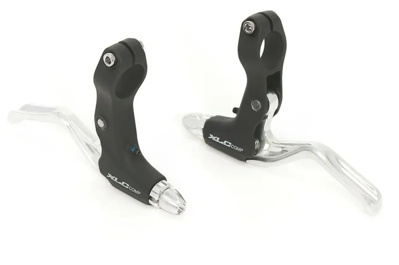 XLC Comp Bremshebelset BL-V12, 2-Finger, sw/silber, Alu, für Rapidfire