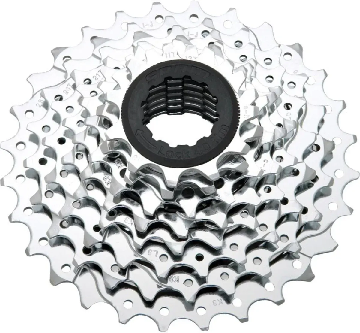 SRAM Zahnkranz-Kassette PG-850, 8-fach (11-12-14-16-18-21-24-28), silber