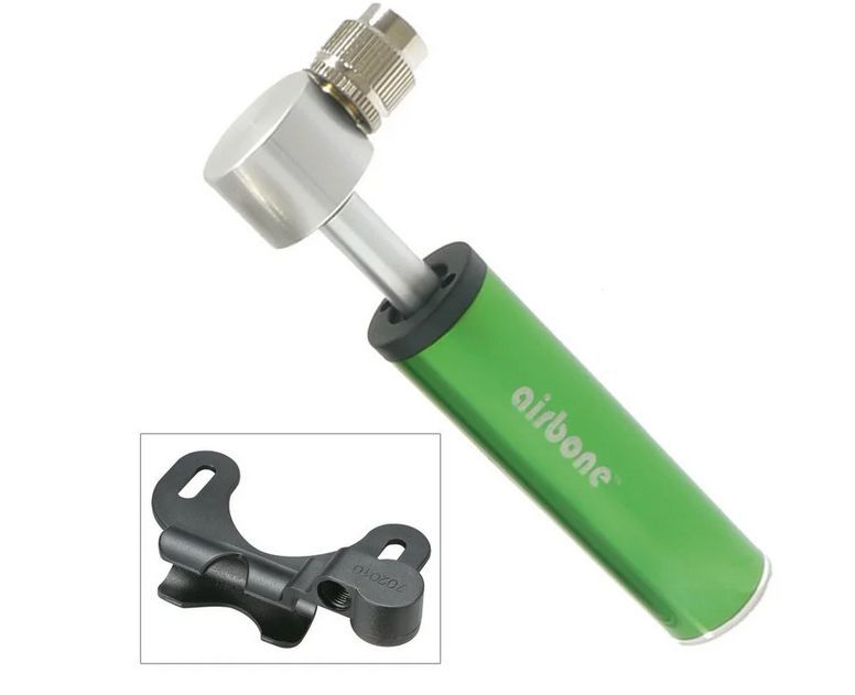 Airbone Minipumpe Supernova ZT-702/A2 Luftpumpe AV, 99mm, grün, inkl. Halter