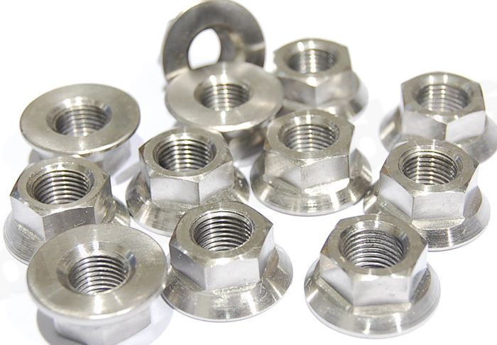 Naben Mutter Titan M10 x 1.00 DIN 6923 für Ducati 1098 - 1198
